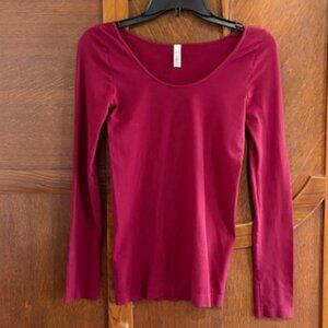 Red Nikibiki long sleeve top